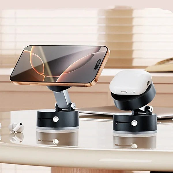 Vacuum Suction Magnetic Phone Holder - Universal Compatibility, Lightweight Design