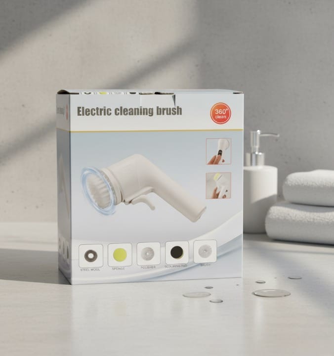 MAGIC BRUSH 5-in-1 Electric Cleaning Brush for Bathroom and Kitchen